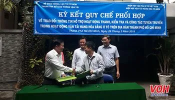 Thanh tra Sở GTVT ký quy chế phối hợp với Hiệp hội vận tải hàng hóa TPHCM