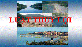 Triển khai thi hành Luật Thủy lợi