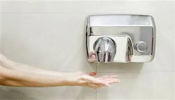 Máy sấy tay công cộng phun lượng lớn vi khuẩn có hại lên da!