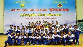 TPHCM vô địch toàn đoàn giải các đội mạnh Vovinam toàn quốc 2018