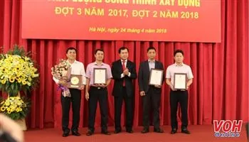 18 công trình, gói thầu đạt Giải thưởng Chất lượng công trình xây dựng