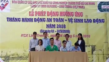 Nhiều hoạt động tháng an toàn vệ sinh lao động trong các KCX-KCN