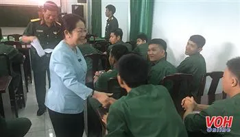 Đoàn lãnh đạo thành ủy thành phố thăm các chiến sỹ mới TPHCM nhập ngũ tại Bà Rịa – Vũng Tàu