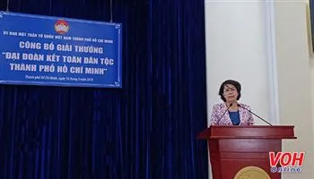 Công bố thành lập giải thưởng Đại đoàn kết toàn dân tộc TPHCM