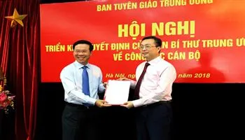 Bổ nhiệm Phó Trưởng Ban Tuyên giáo Trung ương