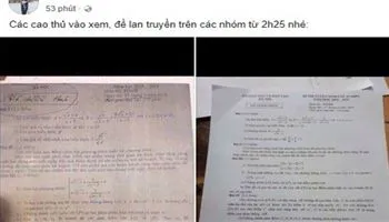  Tạm đình chỉ công tác 30 ngày giáo viên làm lọt đề để công an điều tra