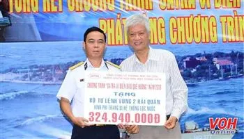 Hơn 3,8 tỉ đồng ủng hộ biển đảo quê hương 