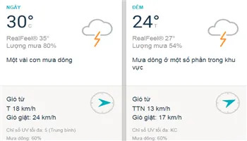Dự báo thời tiết TPHCM hôm nay 7/8: Sài Gòn mưa rào và dông rải rác cả ngày