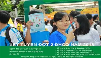 Đại học Giáo dục đang xét tuyển đại học chính quy đợt 2 năm 2018