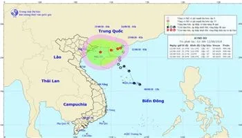 Dự báo thời tiết hôm nay 12/8: Ảnh hưởng áp thấp nhiệt đới, các tỉnh Bắc Bộ sẽ có mưa to