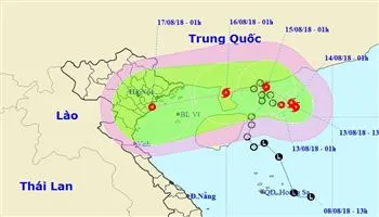 Dự báo thời tiết hôm nay 13/8: Áp thấp có thể mạnh lên thành bão gây mưa to tại Vịnh Bắc Bộ