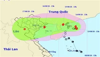 Dự báo thời tiết 3 ngày tới 14/8 - 16/8: Bắc Bộ chuẩn bị đón bão, mưa bắt đầu tăng từ tối mai