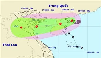 Dự báo thời tiết hôm nay 15/8: Từ đêm nay các tỉnh Bắc Bộ và Bắc Trung Bộ sẽ có mưa to đến rất to