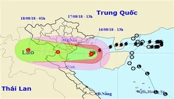 Đêm nay 16/8, gió giật cấp 11 tại các tỉnh ven biển từ Quảng Ninh đến Nghệ An