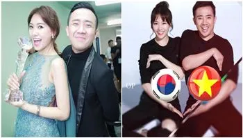Hari Won nhức óc vì không biết cổ vũ cho quê chồng hay quê mình!