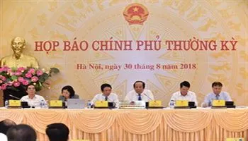 Phiên họp Chính phủ tháng 8/2018 tập trung vào về xây dựng, hoàn thiện thể chế và về tình hình KTXH