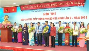 Hội thi Báo cáo viên giỏi cấp TP năm 2018: Son sắt niềm tin – Vững vàng lý tưởng