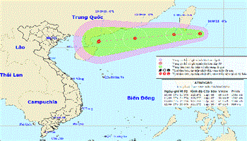 Áp thấp nhiệt đới gần biển Đông