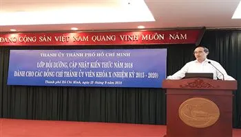 Bế mạc lớp bồi dưỡng, cập nhật kiến thức năm 2018 dành cho các Thành ủy viên TPHCM khóa X