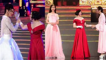 Trấn Thành và hai mỹ nhân mới nổi của showbiz diện đầm váy lòe loẹt, đọ sắc trên sân khấu