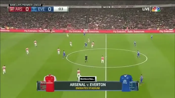 Arsenal 2-1 Everton (Vòng 10 - Giải Ngoại hạng Anh)