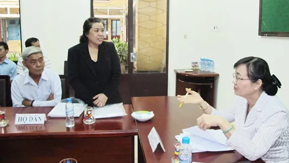 Chủ tịch HĐND TPHCM Nguyễn Thị Quyết Tâm tiếp xúc, đối thoại cử tri