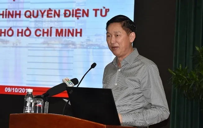 Phó Chủ tịch Ủy ban Nhân dân Thành phố Hồ Chí Minh Trần Vĩnh Tuyến phát biểu tại buổi công bố. Ảnh: TTXVN