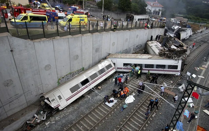 Tai nạn tàu hỏa ở Tây Ban Nha, 1 ngưới chết và 6 người bị thương