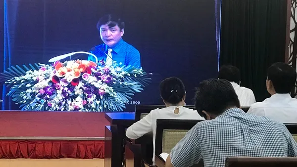 Cán bộ Công đoàn TPHCM tham gia học tập Nghị quyết Công đoàn Việt Nam.  