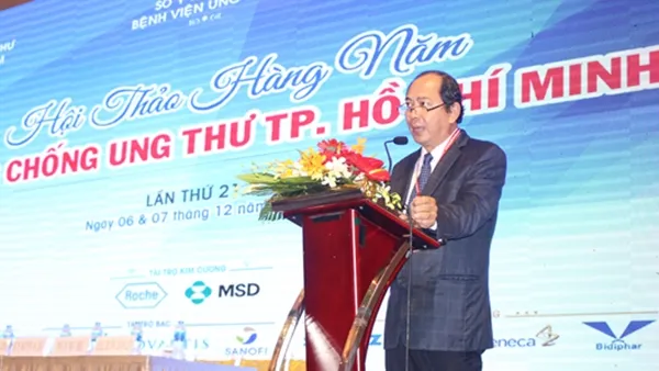 PGS.TS.BS Tăng Chí Thượng – Phó Giám đốc Sở Y tế TP phát biểu tại hội thảo
