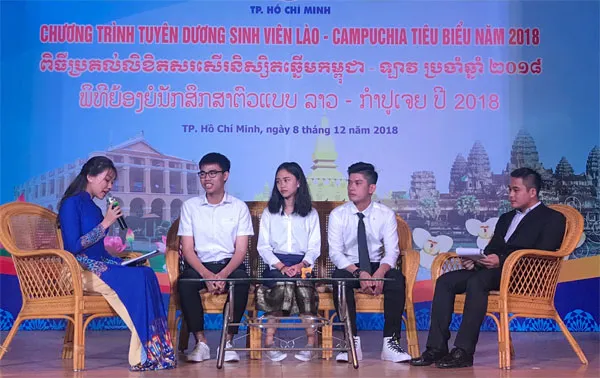 Tuyên dương 130 sinh viên Lào, Campuchia tiêu biểu năm 2018