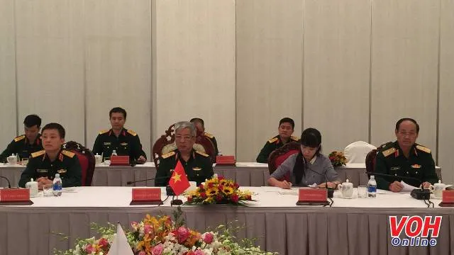 Đoàn đại biểu Bộ Quốc Phòng Việt Nam tại buổi đối thoại