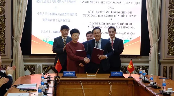 TPHCM và Thành Đô -Trung Quốc đẩy mạnh hợp tác phát triển du lịch