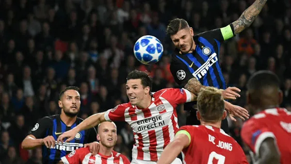 Diễn biến chính Cup C1 trận Inter Milan vs PSV: Inter mất vé vào vòng 1/8