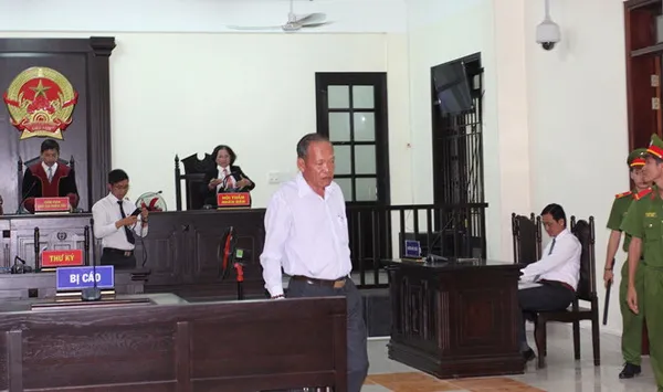 Ông Lê Phong Hải tại phiên tòa 