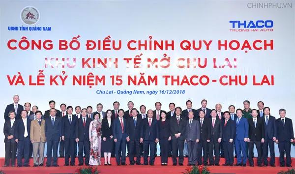 Thủ tướng dự lễ công bố điều chỉnh quy hoạch Khu kinh tế mở Chu Lai