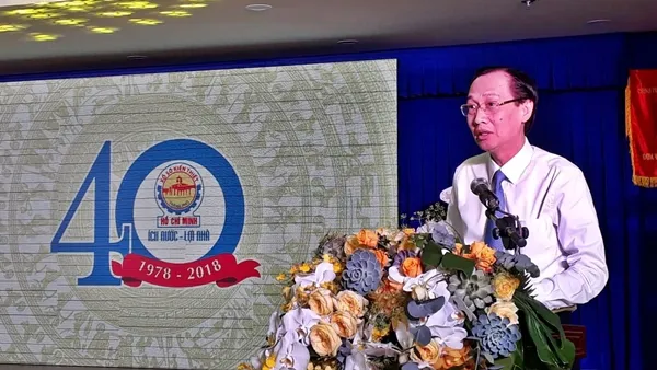 Phó Chủ tịch Ủy ban nhân dân TP Lê Thanh Liêm phát biểu tại lễ kỷ niệm