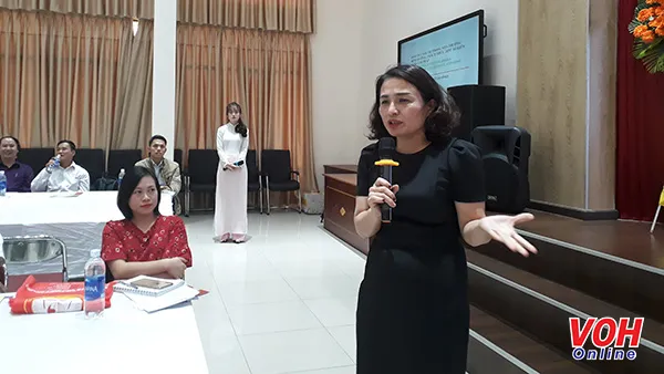 PGS.TS Trần Thị An - Đại học Quốc gia Hà Nội chia sẻ tại hội thảo