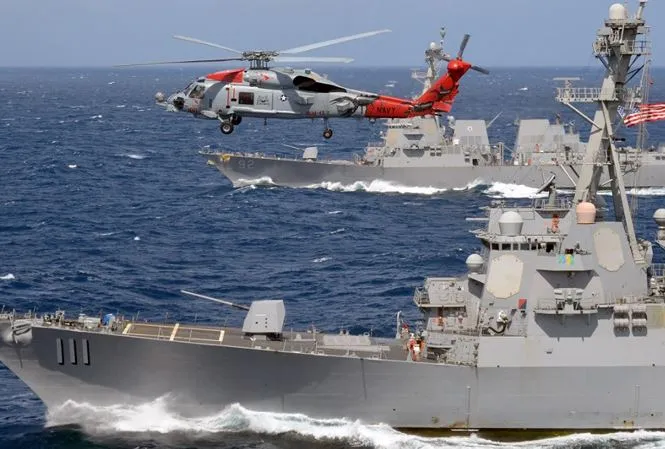 Mỹ điều tàu chiến đến khu vực Trung Quốc chiếm đóng trái phép trên Biển Đông