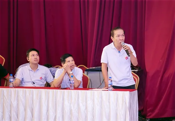 Ông Huỳnh Hữu Tài - Trưởng BTC chương trình chia sẻ về chương trình Demo Prosound 2019. 