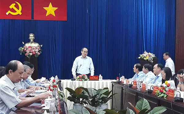 Bí thư Thành ủy Nguyễn Thiện Nhân làm việc với Quận ủy Gò Vấp