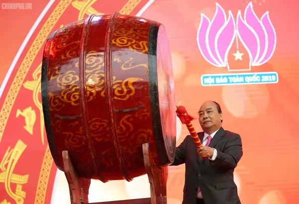 Thủ tướng Chính phủ Nguyễn Xuân Phúc dự khai mạc Hội báo toàn quốc năm 2019