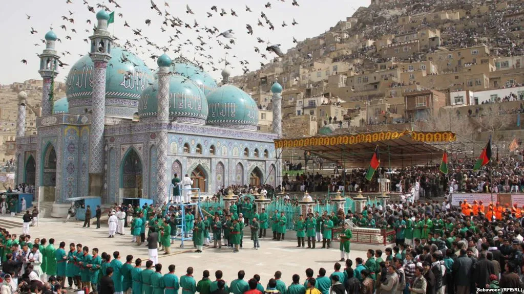 Một khu vực lễ hội mừng năm mới Nowruz được tổ chức tại Afghanistan