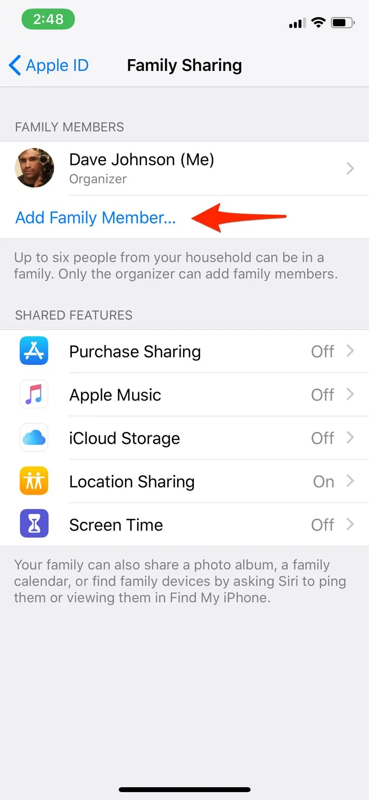 Start tracking a phone with Find My iPhone and Family Sharing