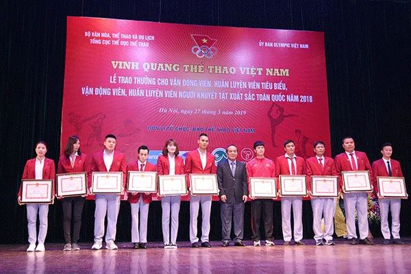 Trao thưởng chương trình Vinh quang Thể thao Việt Nam lần thứ 40