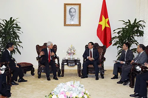 Phó Thủ tướng Vương Đình Huệ , Tập đoàn J Trust, Việt Nam - Nhật Bản
