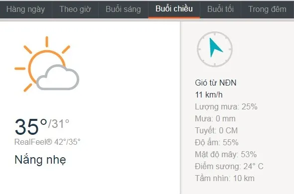 dự báo thời tiết, dự báo thời tiết hôm nay, thời tiết TPHCM, thời tiết