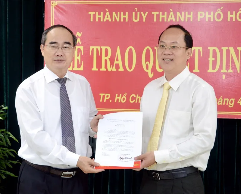 Ông Nguyễn Hồ Hải giữ chức Trưởng ban Ban Tổ chức Thành ủy TPHCM