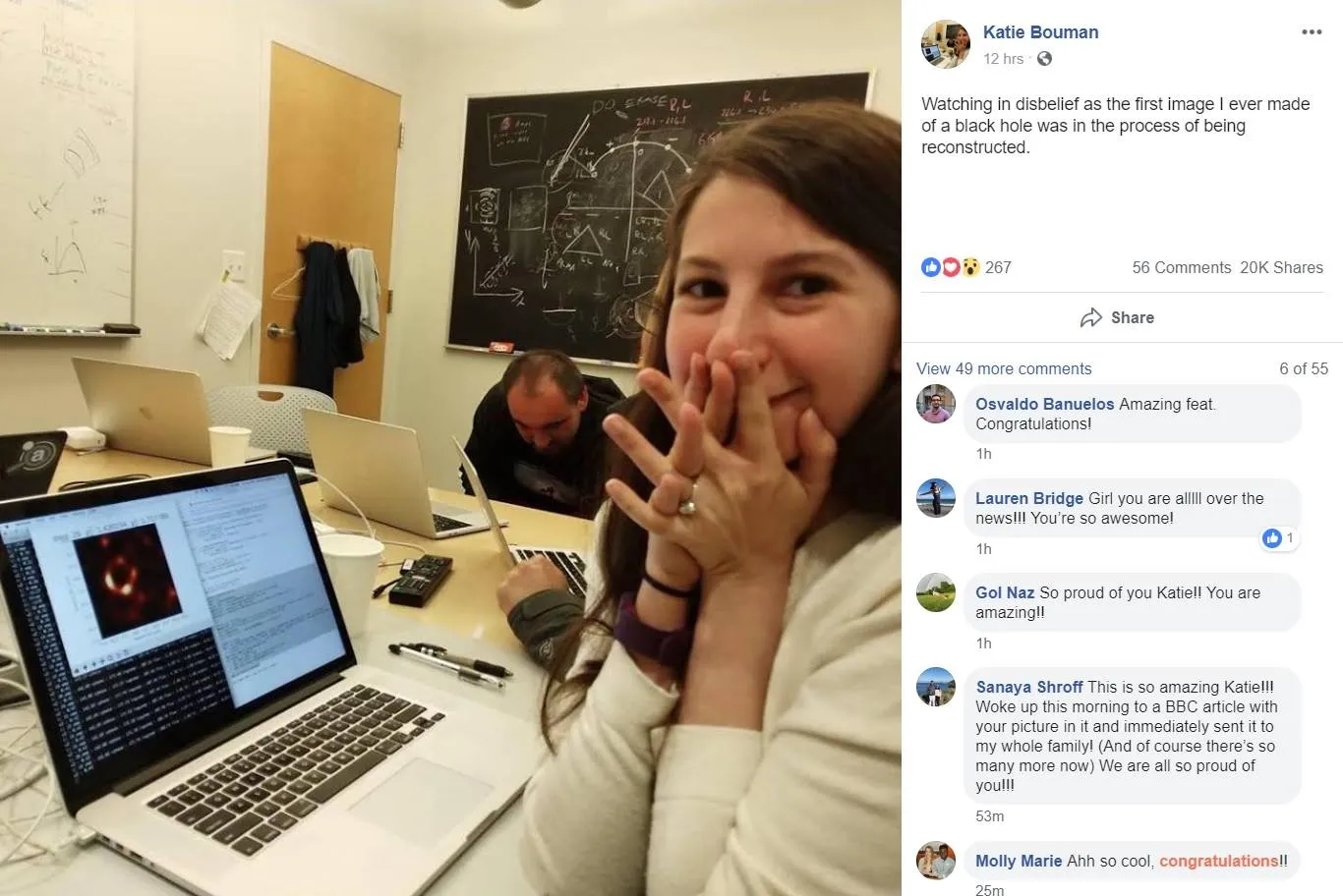 Katie Bouman người xây dựng hình ảnh về lỗ đen bằng thuật toán