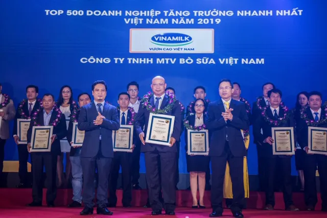 Vinamilk, Công ty Bò sữa Việt Nam, Top tăng trưởng nhanh nhất Việt Nam
